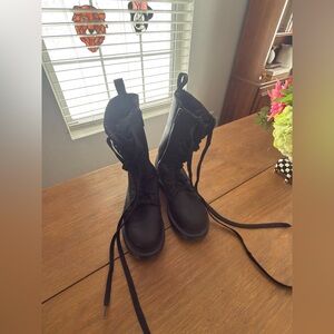 Dr. Martens Black Combat Boots